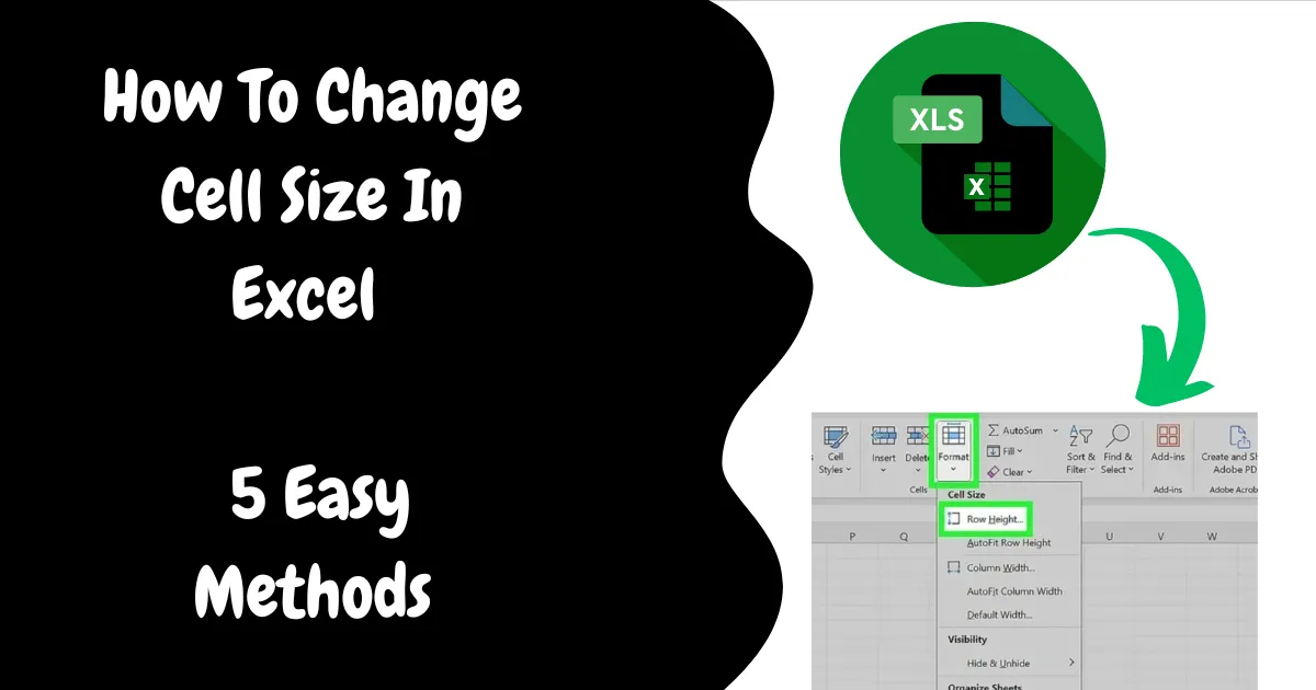 How To Change Cell Size In Excel