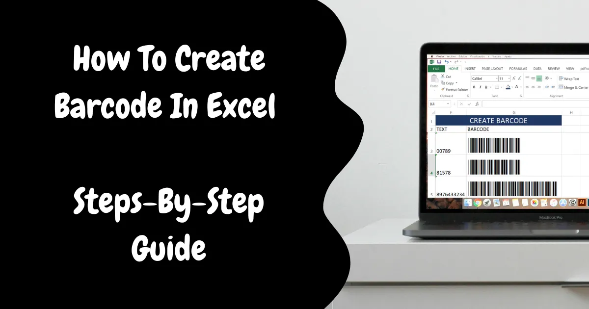 How To Create Barcode In Excel