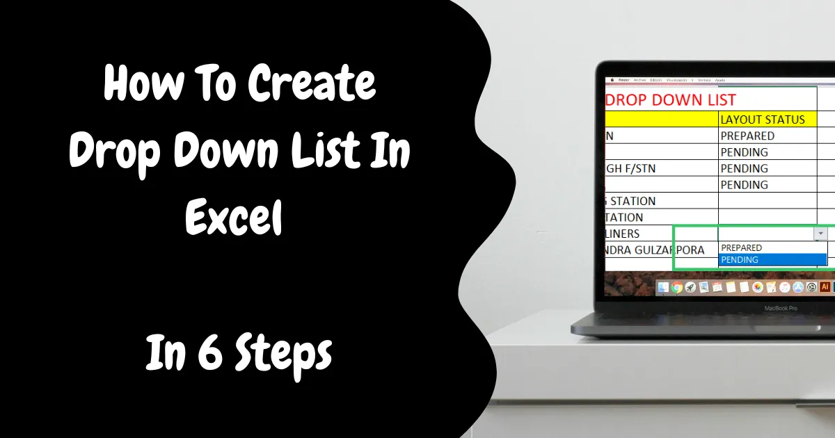 How To Create Drop Down List In Excel