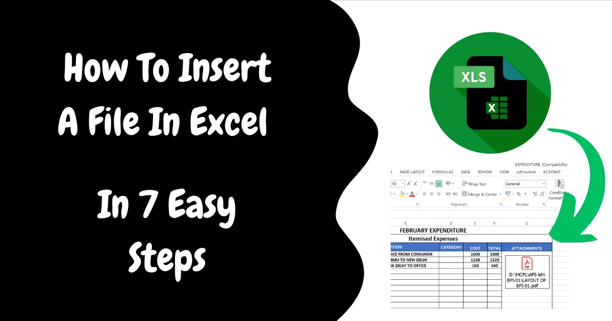 How To Insert A File In Excel