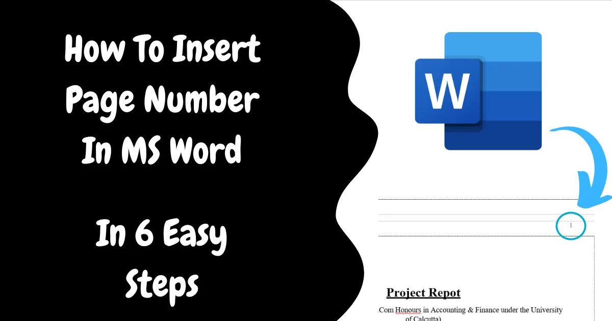 How To Insert Page Number In MS Word